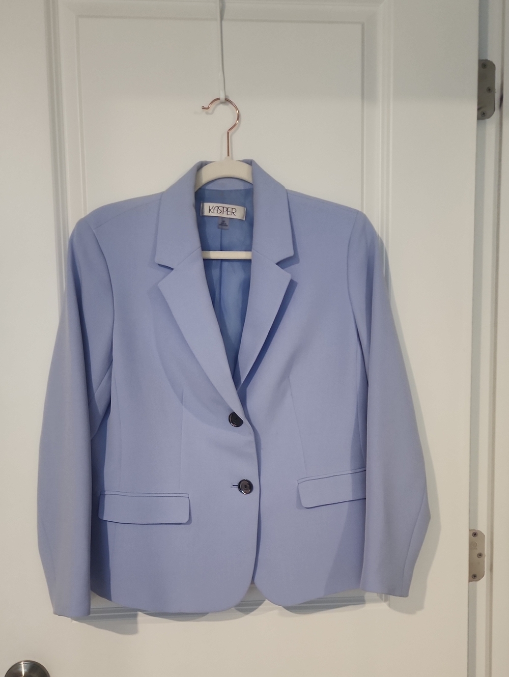 Kasper Women's Light Lavender Two-Button Blazer